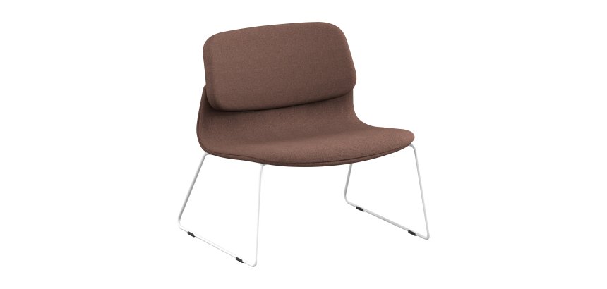 Kaminstuhl Lounge SOLAIRU mit Schlittenbasis