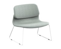 Kaminstuhl Lounge SOLAIRU mit Schlittenbasis