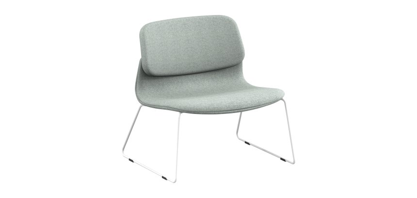 Chaise d'accueil SOLAIRU piètement traineau