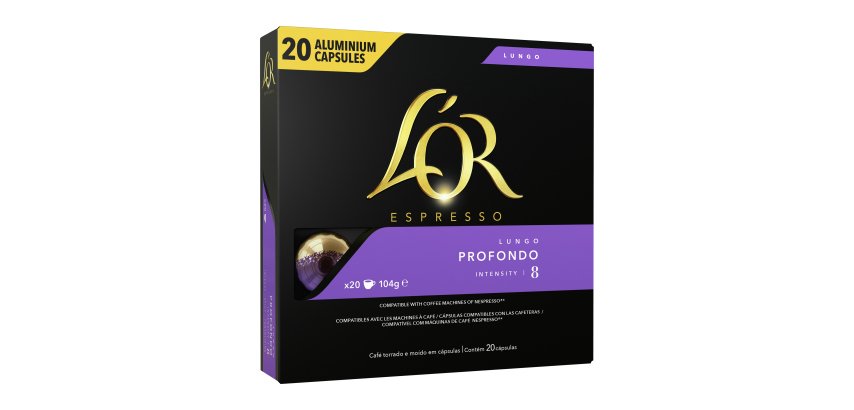Capsules de café L'Or Espresso Lungo Profondo - Boîte de 20