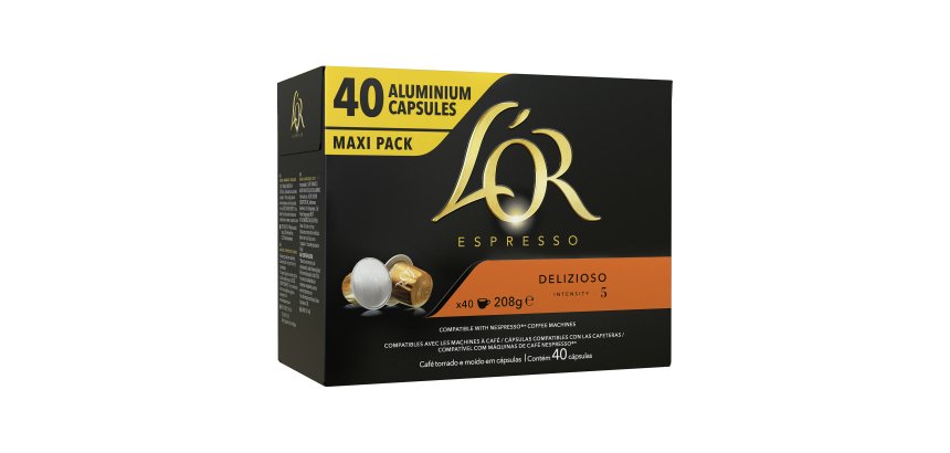 Capsules de café L'Or Espresso Delizioso - Boîte de 40