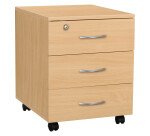 Caisson mobile bois classique 3 tiroirs