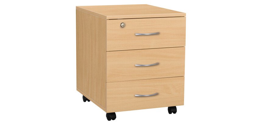 Caisson mobile bois classique 3 tiroirs