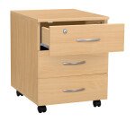 Caisson mobile bois classique 3 tiroirs