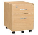 Caisson mobile bois classique 2 tiroirs