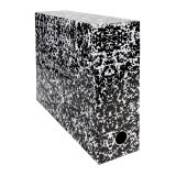 Klasseerdoos karton EXACOMPTA Annonay rug 9 cm wit