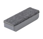 Brosse effaceur magnétique rechargeable gris Bruneau pour tableau blanc