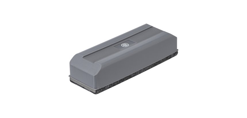 Brosse effaceur magnétique rechargeable gris Bruneau pour tableau blanc