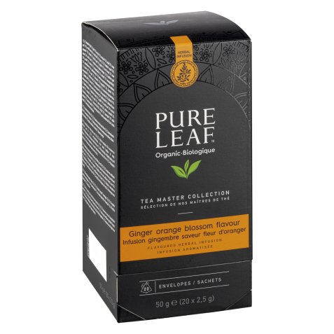 Infusion Gingembre fleur d'oranger Bio Pure Leaf - Boîte de 20 sachets pyramides