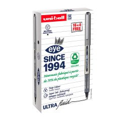 Pack de 16 bolígrafos roller Uni Ball Eye + 4 gratis