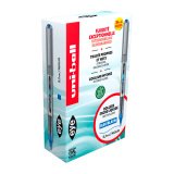 Pack de 16 stylos roller Uni Ball Eye bleu + 4 offerts