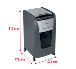 Destructeur Rexel Optimum Auto+ 300X - coupe croisée