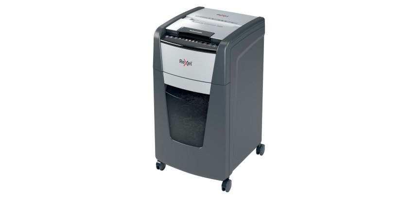Destructeur Rexel Optimum Auto+ 300X - coupe croisée