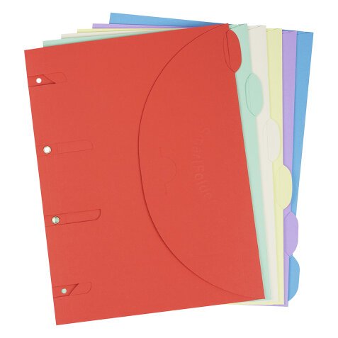 Standard folders with tabs Smartfolder® - bag of 6