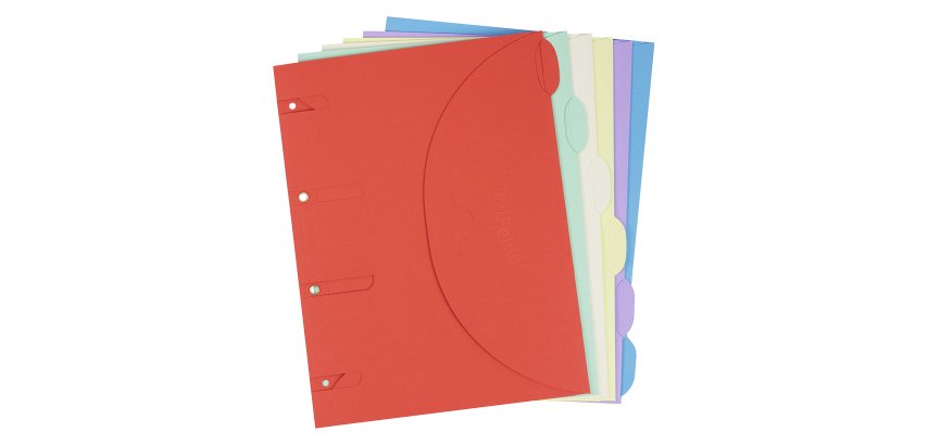 Standard Ordner mit Tabs Smartfolder® - Beutel von 6