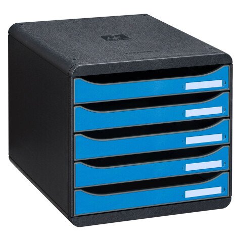 Classifying module Exacompta Big Box Plus Clean Safe 5 drawers - blue