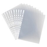 Pochettes perforées Bruneau A4 polypropylène lisse 11/100e - Boite de 100