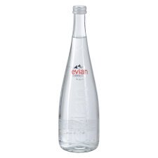 Mineral water Evian 75 cl - 12 bottles in glass