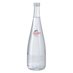 Mineraalwater Evian 75 cl - 12 flessen in glas