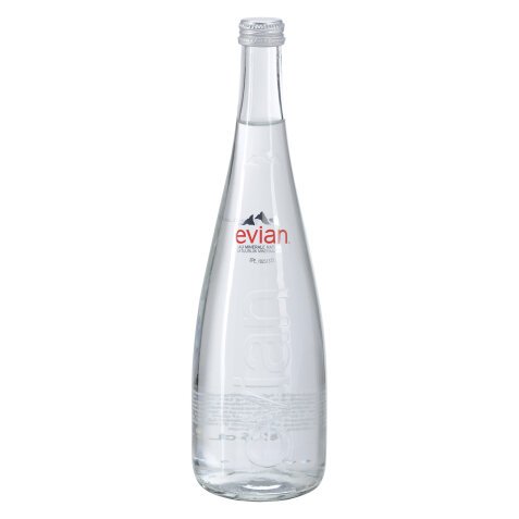 Mineralwasser Evian 75 cl - 12 Flaschen in Glas