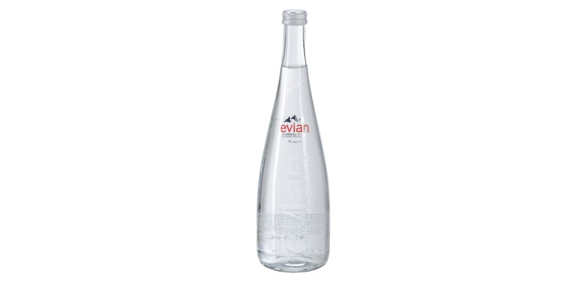 Eau minérale Evian 75 cL - 12 bouteilles Verre