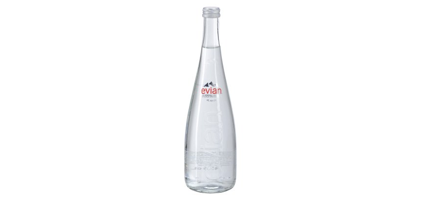 Eau minérale Evian 75 cL - 12 bouteilles Verre