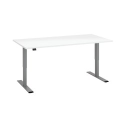 Standing-sitting desk Ecla Ergo with electric height adjustment gray aluminum base