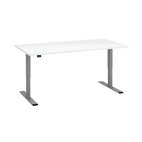 Mesa de oficina eléctrica regulable en altura Ecla Ergo 180 x 80 cm blanco