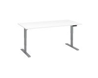 Scrivania elettrica elevabile 160 x 80 cm Bianco Ecla Ergo Premium Bruneau