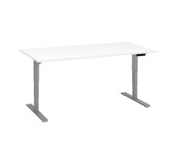 Scrivania elettrica elevabile 160 x 80 cm Bianco Ecla Ergo Premium Bruneau