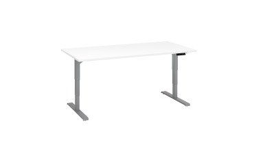 Scrivania elettrica elevabile 160 x 80 cm Bianco Ecla Ergo Premium Bruneau