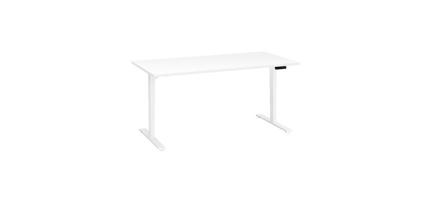 Bureau réglable en hauteur électrique blanc  Ergo Premium 160 x 80 cm - Arch