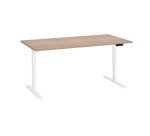 Bureau réglable en hauteur électrique chêne clair Ergo Premium 160 x 80 cm - Arch