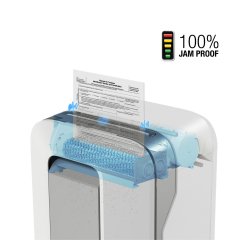 Destructeur Powershred LX201 - Coupe micro broyage P-5 - 12 feuilles - Fellowes