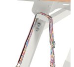 Table rabattable plateau chêne L 120 x P 70 cm - Galice Plus