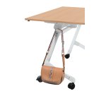 Table rabattable plateau chêne L 120 x P 70 cm - Galice Plus