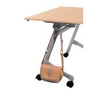 Table rabattable plateau hêtre L 120 x P 70 cm - Galice Plus