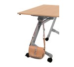 Table rabattable plateau chêne L 120 x P 70 cm - Galice Plus