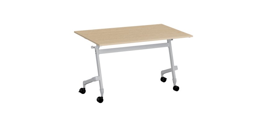 Table rabattable à roulettes Bruneau Practika Plus - plateau profondeur 70 cm