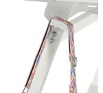 Table rabattable plateau blanc L 120 x P 70 cm - Galice Plus