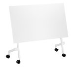Table rabattable plateau blanc L 120 x P 70 cm - Galice Plus