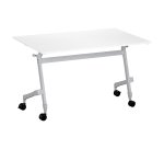 Table rabattable plateau blanc L 120 x P 70 cm - Galice Plus