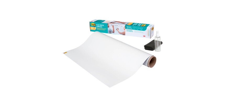 Tableau blanc adhésif Flex Write Post-it - H 60,9 x L 91,4 cm