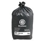 Pack 2 + 1 Müllsäcke 30 Liter Bruneau in überlegener Qualität grau - 400 Säcke + 200 gratis