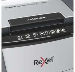 Destructora automática Rexel Optimum AutoFeed 100X  corte partículas 34 litros P-4