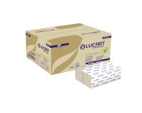 Papel secamanos plegado entrelazado Lucart EcoNatural Z20 - Caja de 3000