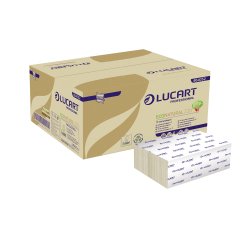 Papel secamanos plegado entrelazado Lucart EcoNatural Z20 - Caja de 3000