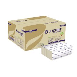 Paper handkerchiefs Lucart Econatural intertwined - box of 3000