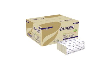 Papier essuie-mains pliage enchevêtré Lucart EcoNatural – Carton de 3000