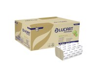 Secamano Lucart EcoNatural plegado en V - caja de 3800